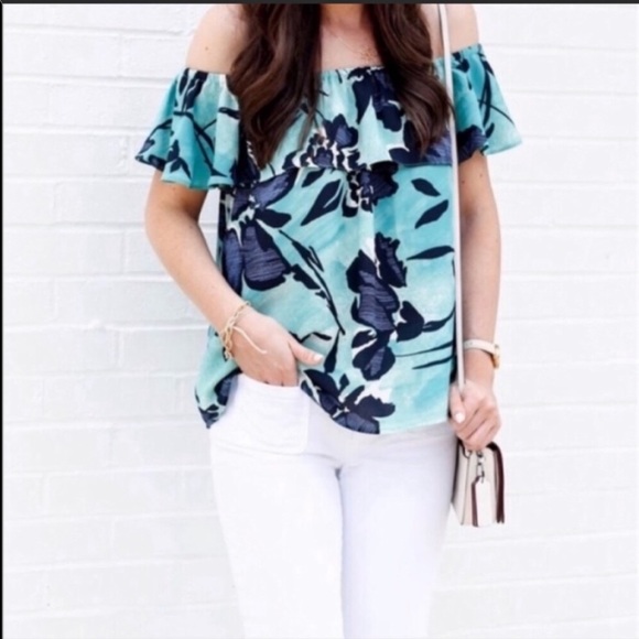 Anthropologie Maeve Island Off The Shoulder Top - Picture 7 of 8